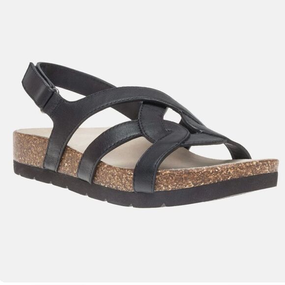 ABEO Lanai (Lacy) Women’s Size 9 Black Leather Sandals Comfortable Casual NWOB - Picture 12 of 12